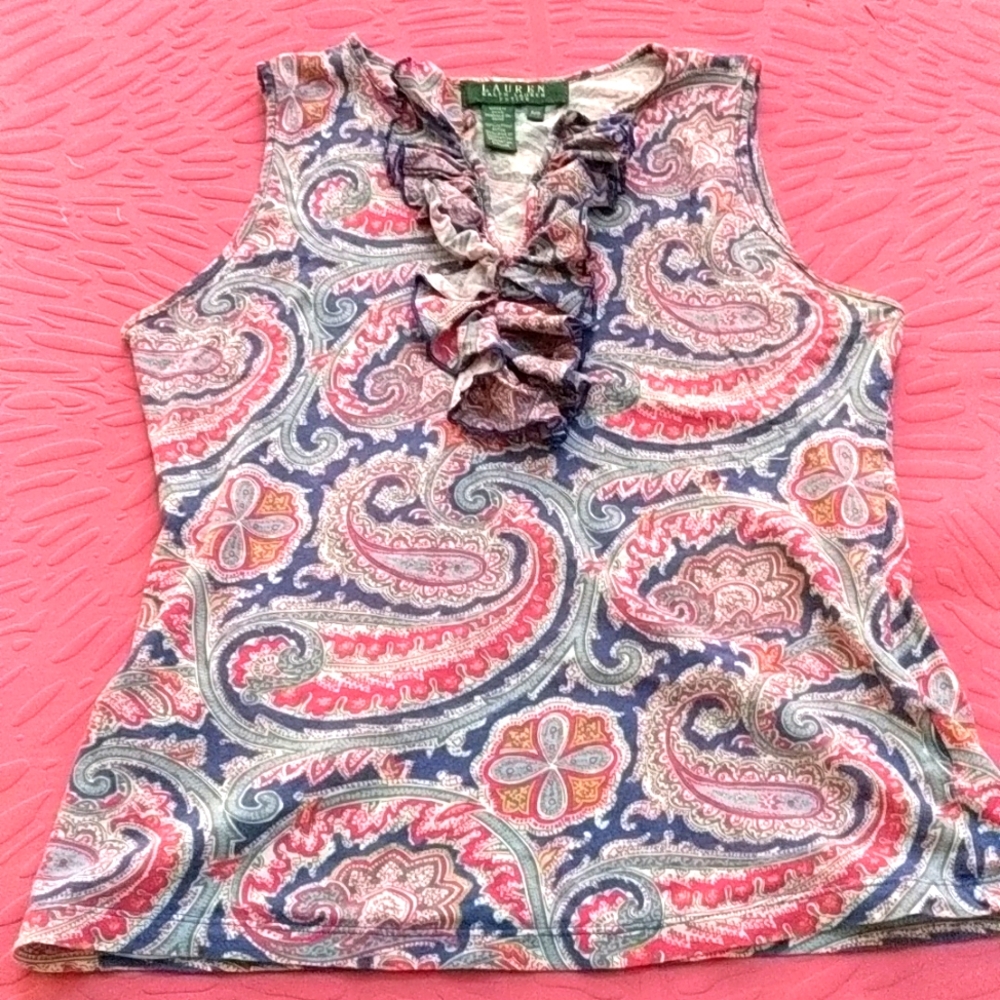 Rauph Lauren soft cotton top size xs